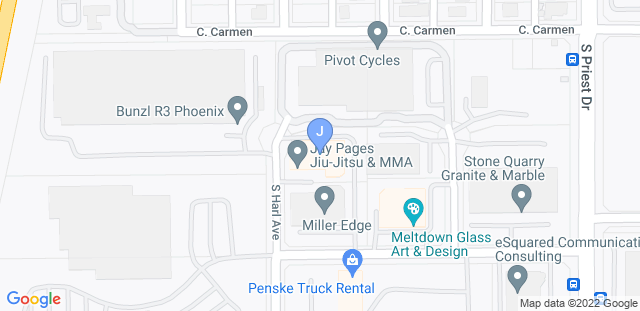 Map to JAY PAGES JIU-JITSU & MMA